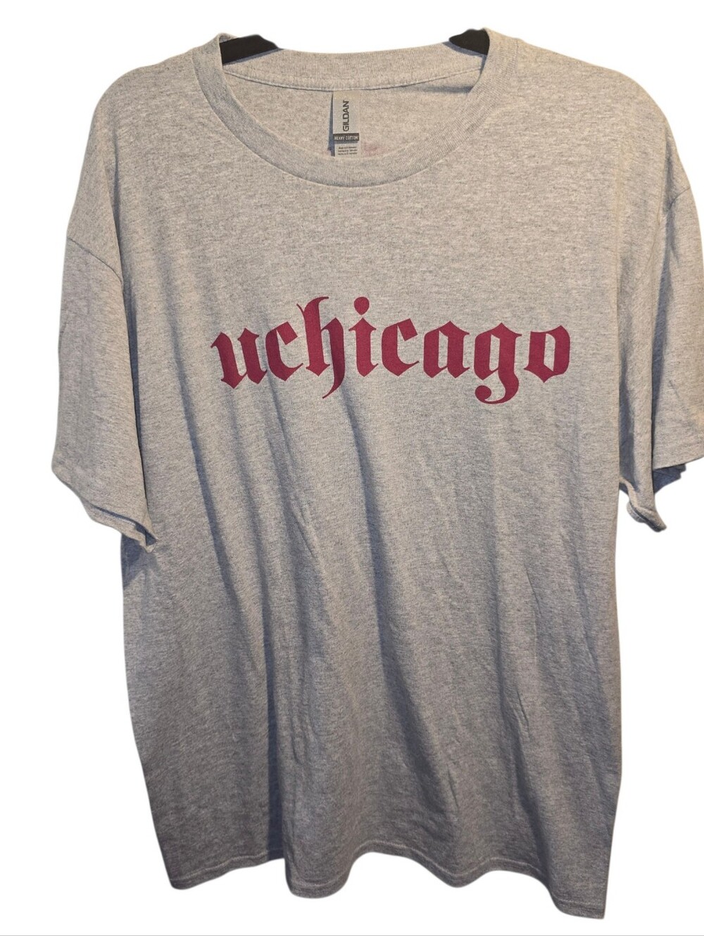 University Of Chicago Sz. Large Grey Unisex Tshirt Nwot